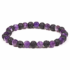 bracciale in lava e ametista